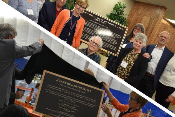 Photo Composite of Track and Concourse Dedications in 2022